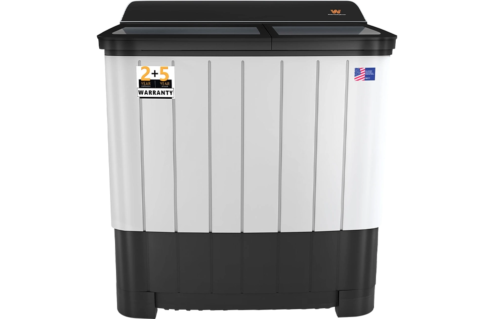 White Westinghouse 12 KG Toughned Glass Semi Automatic Washing Machine with Hammer Wash Technology (SFW1200, Grey, Hammer Wash Technology)